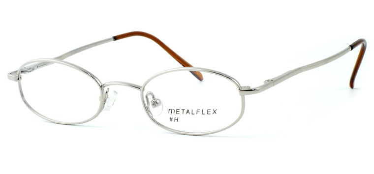 Calabria MetaFlex H Shiny Chrome 42 mm Eyeglasses :: Rx Bi-Focal
