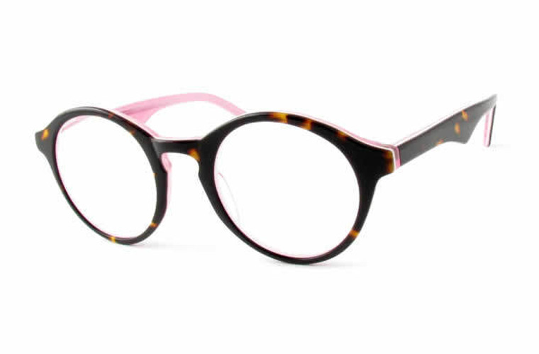 Calabria Designer Eyeglasses 850 Tort Pink :: Rx Bi-Focal