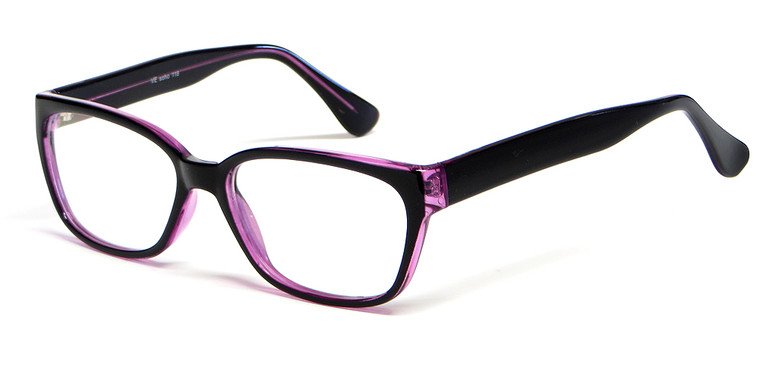 Soho 118 in Black-Purple Designer Eyeglass Frames :: Rx Bi-Focal