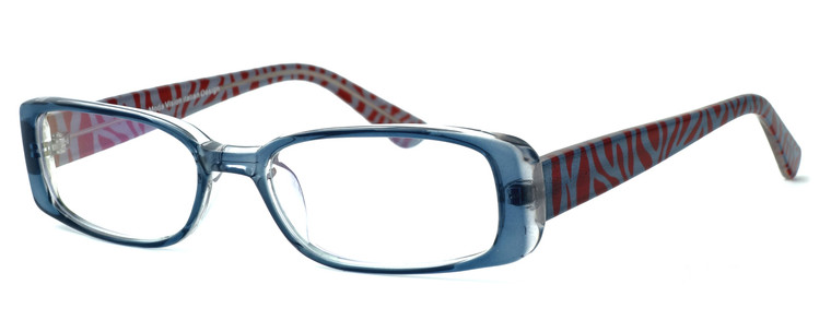 Moda Vision 8004 Designer Eyeglasses in Blue :: Rx Bi-Focal