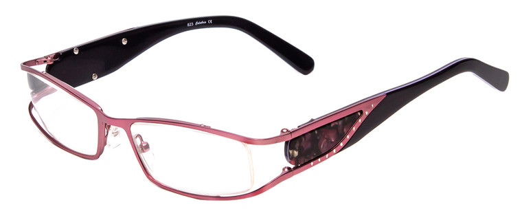 Calabria Designer Eyeglasses 823 Plum :: Rx Bi-Focal