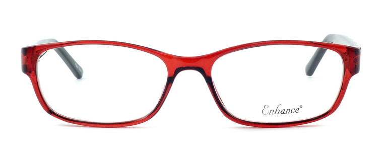 Enhance Optical Designer Eyeglasses 3959 in Burgundy-Black :: Rx Bi-Focal