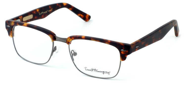 Ernest Hemingway Eyeglass Collection 4629 in Matte Tortoise & Gunmetal :: Rx Bi-Focal