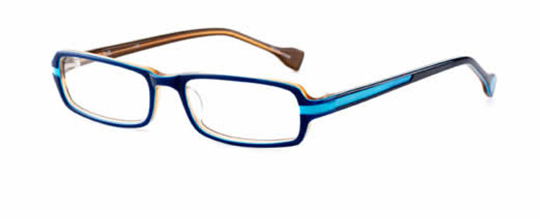 Ink Eyeglasses Serif in Navy :: Rx Bi-Focal