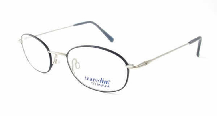 Marcolin Designer Eyeglasses 2045 in Blue Pewter :: Rx Bi-Focal