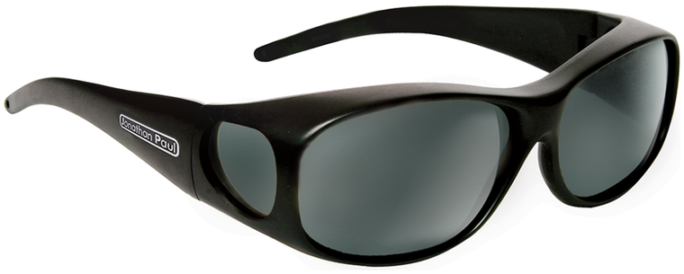 Jonathan Paul® Fitovers Eyewear Medium Element in Matte-Black & Gray EM001