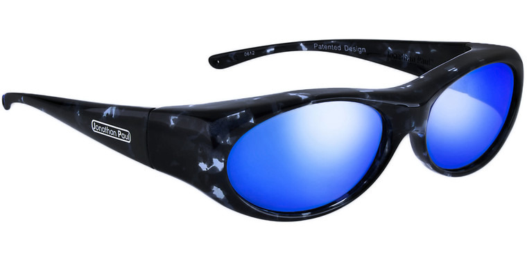 Jonathan Paul® Fitovers Eyewear Small Binya in Blue-Cloud & Blue Mirror BN001BM