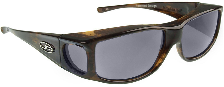 Jonathan Paul® Fitovers Eyewear Large Jett in Brown-Marble & Grey JT002