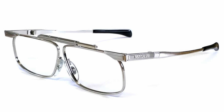 SlimFold Kanda of Japan Folding Eyeglasses w/ Case in Silver (Model 003) :: Custom Left & Right Lens