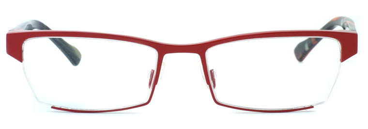 Harry Lary's French Optical Eyewear Utopy in Red Black (Orange (361)