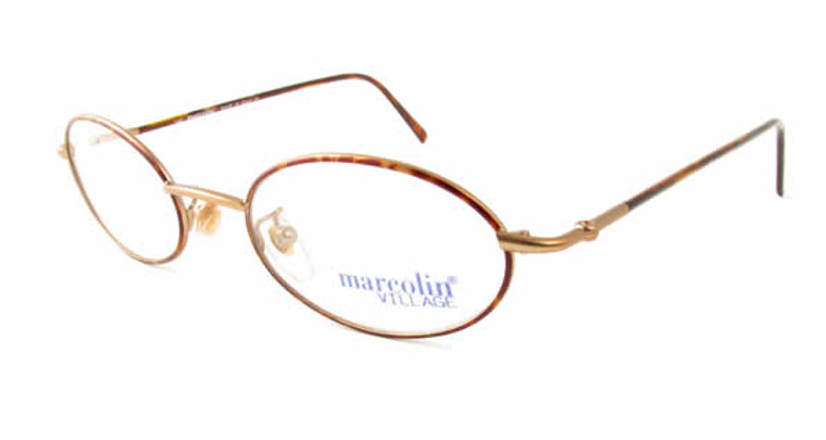 Marcolin Designer Reading Glasses 6454 in Gold 48 mm
