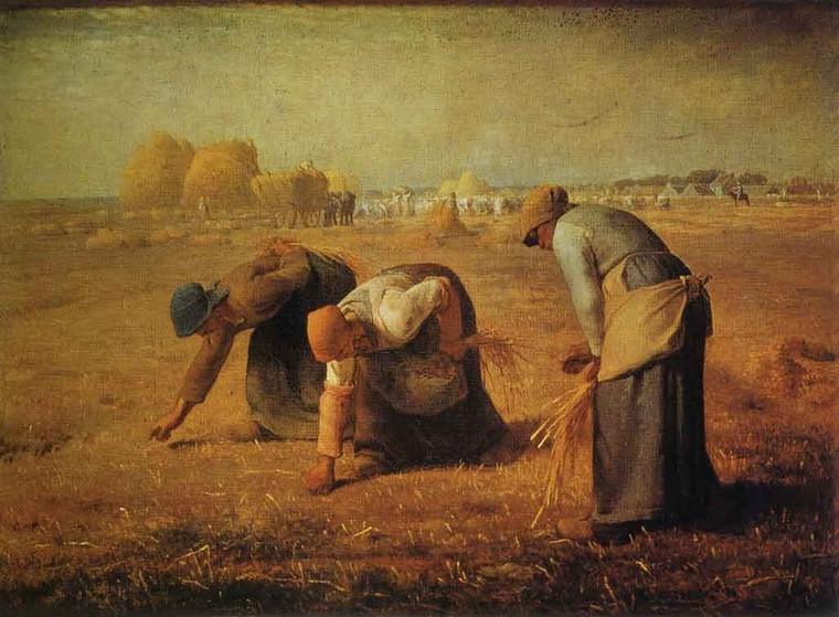 Famous Artist Theme Cleaning Cloth 'The Gleaners' by Millet