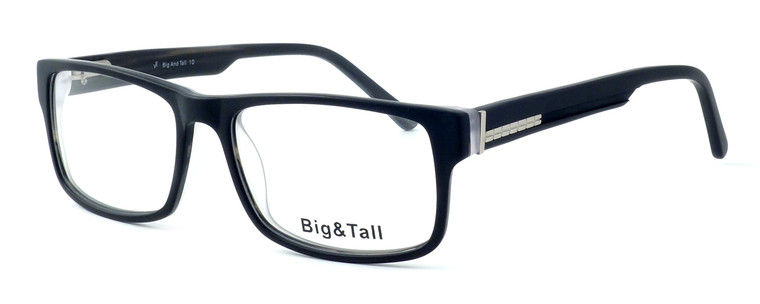 Calabria Optical Designer Eyeglasses "Big And Tall" Style 10 in Black :: Progressive