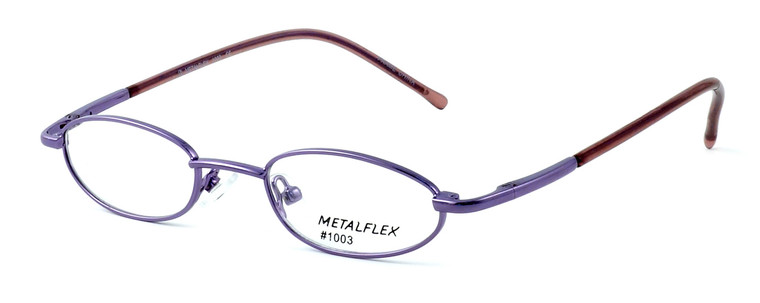 Calabria MetalFlex U Pewter Designer Eyeglasses 1003 in Purple :: Custom Left & Right Lens