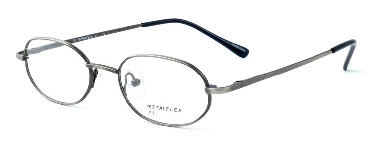 Calabria MetalFlex U Pewter Designer Eyeglasses P in Antique Pewter :: Custom Left & Right Lens