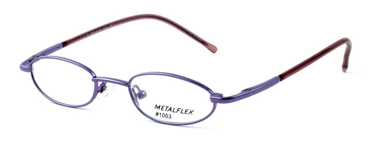 Calabria MetalFlex U Pewter Designer Eyeglasses 1003 in Purple :: Rx Single Vision
