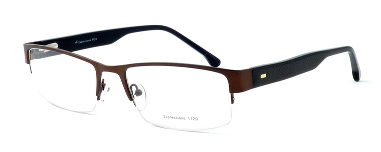 Calabria Expressions Designer Eyeglasses 1020 in Brown :: Progressive