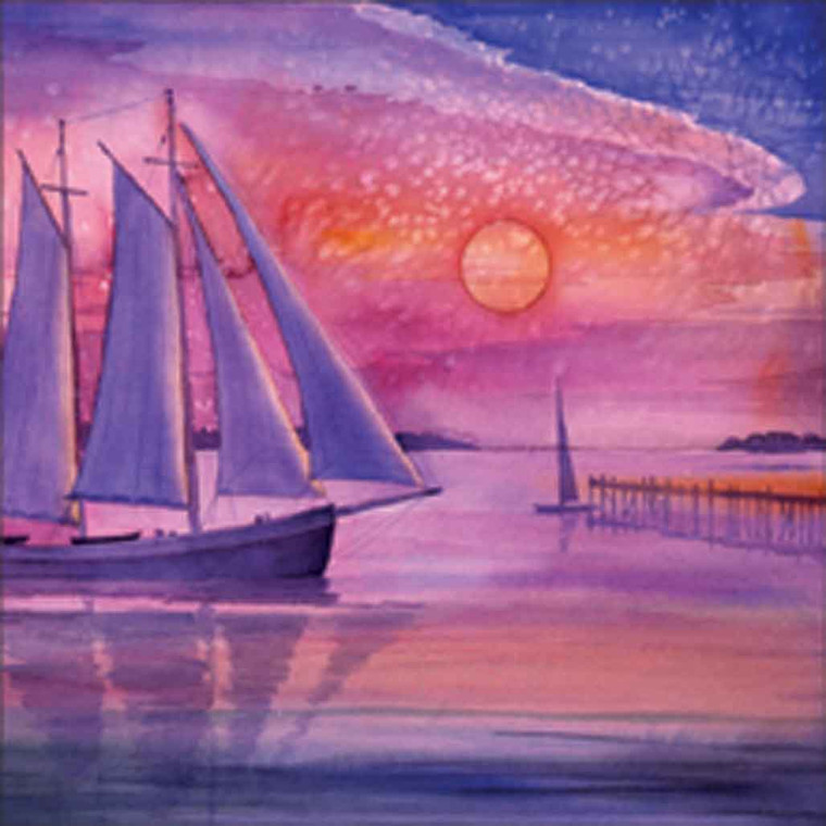 Sunset Sail I 240-10a-2 Artist Micro Fiber Cleaning Cloth