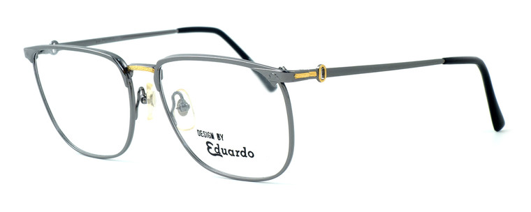 Fashion Optical Designer Eyeglasses E2055 in Gunmetal 57mm :: Custom Left & Right Lens