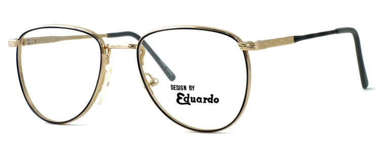 Regency International Designer Eyeglasses Dover in Gold Grey 52mm :: Custom Left & Right Lens