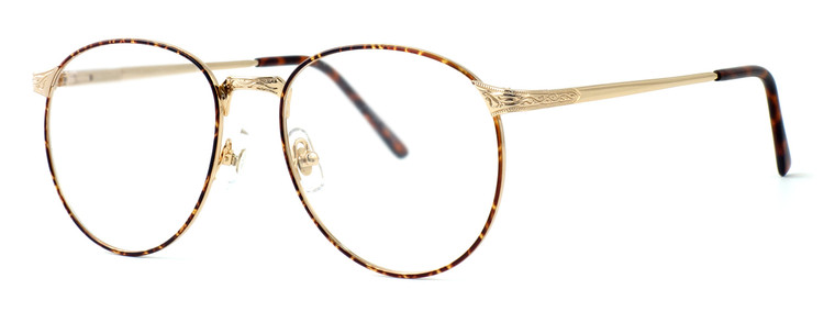 Fashion Optical Designer Eyeglasses E788 in Gold Amber 51mm :: Progressive