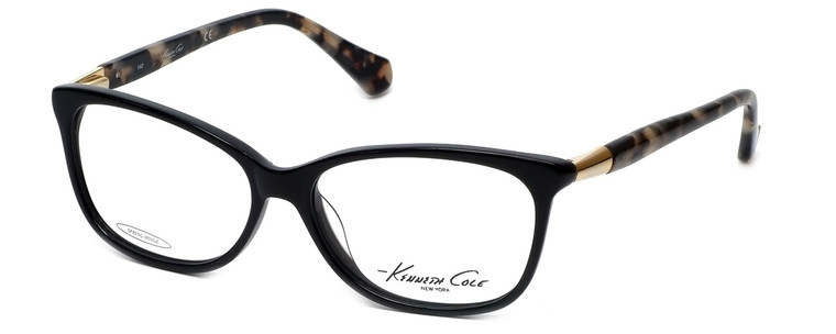 Kenneth Cole Designer Eyeglasses KC0212-001 in Black :: Custom Left & Right Lens
