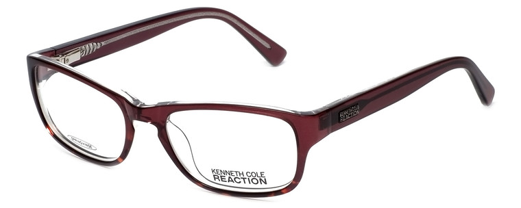 Kenneth Cole Reaction Designer Eyeglasses KC0743-050 in Transparent-Burgundy :: Rx Single Vision