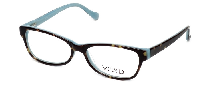 Calabria Splash Designer Eyeglasses SP59 in Demi-Blue :: Custom Left & Right Lens