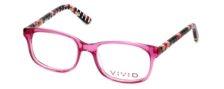 Calabria Viv Designer Eyeglasses 144 in Pink :: Custom Left & Right Lens