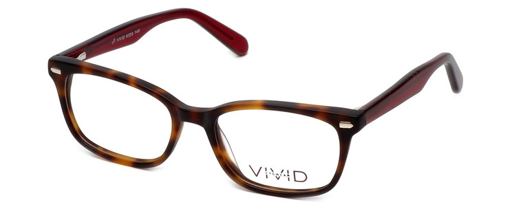 Calabria Viv Designer Eyeglasses 149 in Matte-Demi-Red :: Custom Left & Right Lens