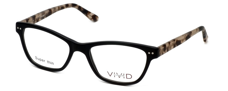 Calabria Viv Designer Eyeglasses 867 in Matte-Black-Demi :: Progressive