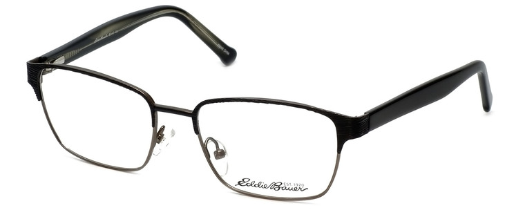 Eddie Bauer Designer Eyeglasses EB8347-Black-Grain in Black-Grain 53mm :: Rx Single Vision