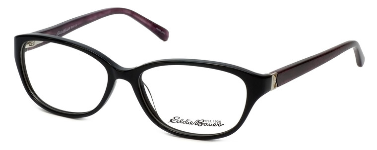 Eddie Bauer Designer Reading Glasses EB8606 in Black-Purple 54mm