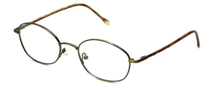 FlexPlus Collection Designer Eyeglasses Model 82 in Ant-Gold 50mm :: Rx Single Vision