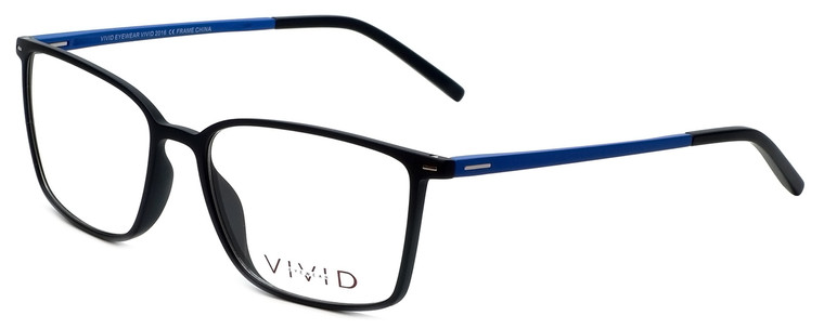 Calabria Viv Designer Eyeglasses 2016 in Black-Blue 55mm :: Rx Single Vision