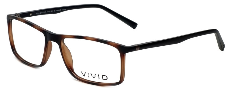 Calabria Viv Designer Eyeglasses 248 in Tortoise-Black 55mm :: Rx Bi-Focal