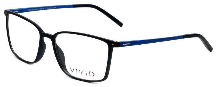 Calabria Viv Designer Reading Glasses 2016 in Black-Blue 55mm