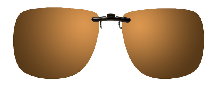 Montana Eyewear Clip-On Sunglasses C13B in Polarized Gold Mirror/Amber 62mm