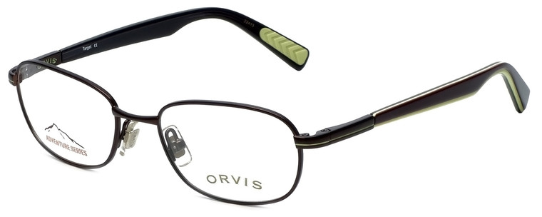 Orvis Designer Eyeglasses Target in Brown-Green 48mm :: Custom Left & Right Lens