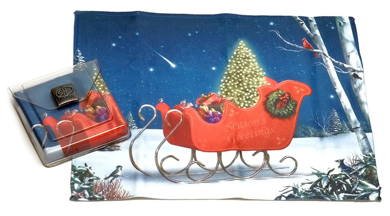 Holiday Christmas Theme Cleaning Cloth, Starry Night
