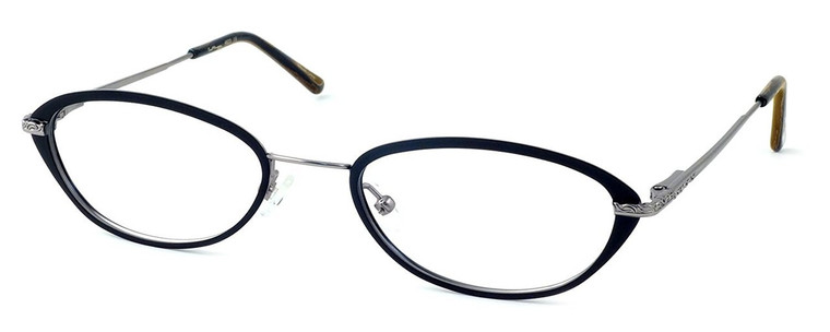 Ernest Hemingway Designer Eyeglasses H4623 in Black-Silver 53mm :: Custom Left & Right Lens