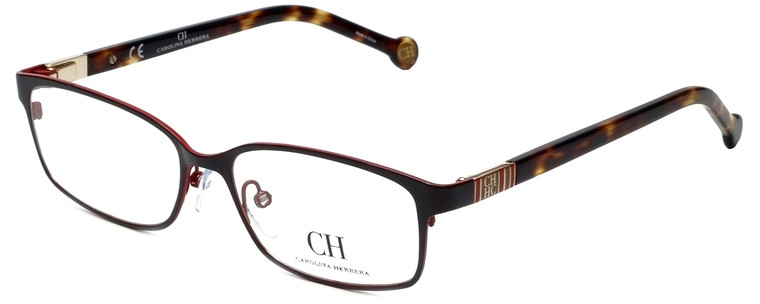 Carolina Herrera Designer Eyeglasses VHE065-0483 in Brown 53mm :: Custom Left & Right Lens