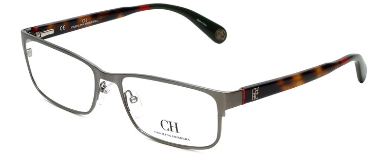 Carolina Herrera Designer Eyeglasses VHE074-0H41 in Gunmetal Tortoise 56mm :: Progressive
