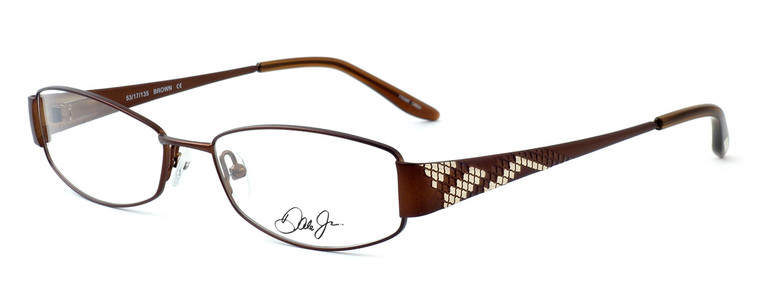 Dale Earnhardt, Jr. Designer Eyeglasses DJ6742 in Brown 53mm :: Rx Single Vision