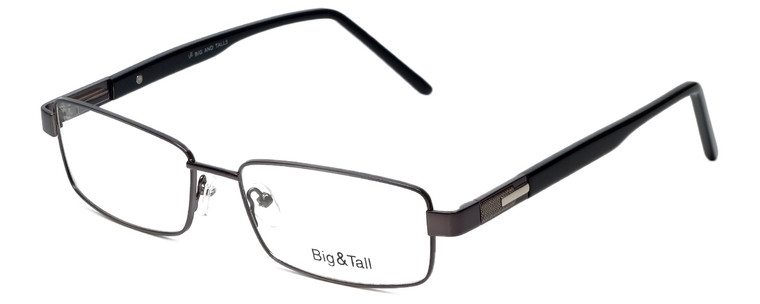 Big and Tall Designer Eyeglasses Big-And-Tall-5-Gunmetal in Gunmetal 58mm :: Custom Left & Right Lens