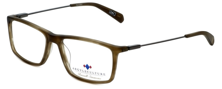 Argyleculture Designer Eyeglasses Seger in Olive 54mm :: Rx Bi-Focal