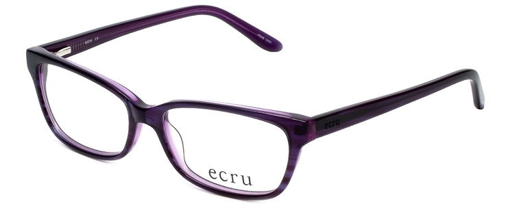 Ecru Designer Eyeglasses Beck-006 in Purple 53mm :: Progressive
