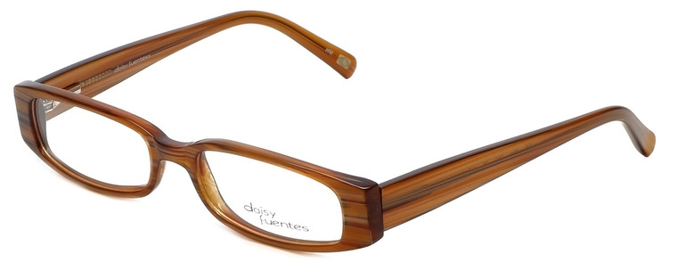 Daisy Fuentes Designer Reading Glasses DFMIA-247 in Brown Pearl 49mm