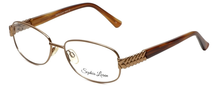 Sophia Loren Designer Eyeglasses SL-M241-234 in Tan 52mm :: Rx Bi-Focal