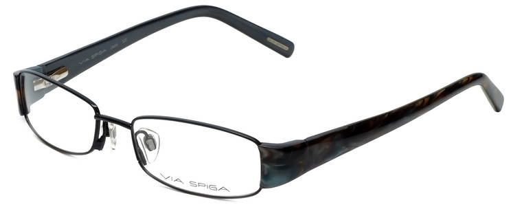 Via Spiga Designer Reading Glasses Lauria-520 in Black 51mm